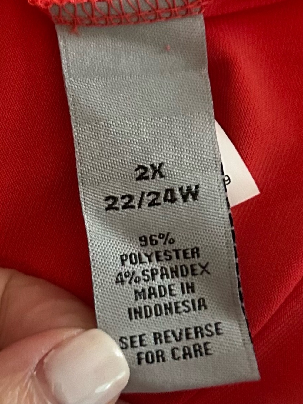 NWT Catherine’s Crisscrossed Sleeveless Tank Top Women’s 2X 22/24 Coral Orange - Picture 6 of 6
